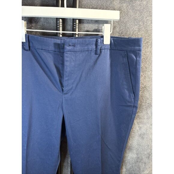 Lauren Ralph Lauren Pants Women's Size 16 Blue Cropped Chino Stretch - Picture 7 of 10